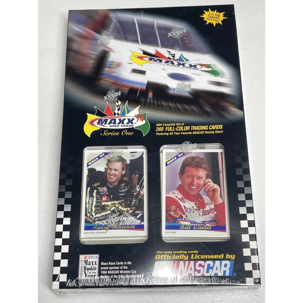 Vintage NASCAR Trading Cards Set 240 Full Color 1994 MAXX Series One Racing 90s